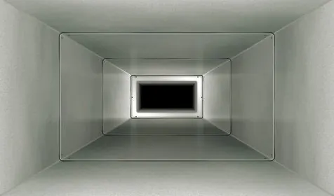 Ductwork after cleaning